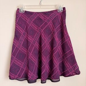 Amanda Smith Vibrant Purple Skater Skirt